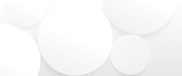 abstract white circles background website banner vector image