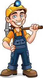 miner vector image