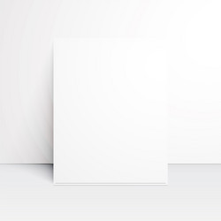 white paper blank with shadow vector image