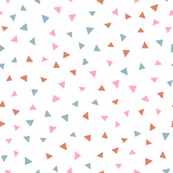 Seamless pattern with scattered colored triangles vector