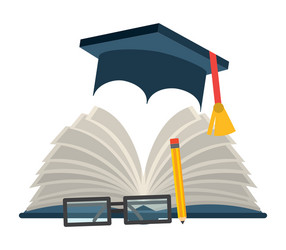 graduation and university design vector