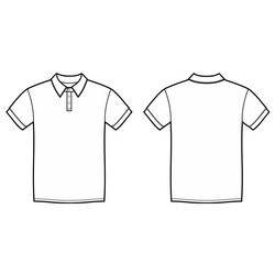 mens polo t-shirt vector image