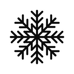 snowflake icon vector image