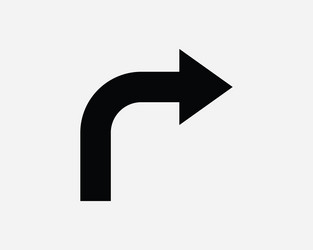 turn right arrow icon vector image