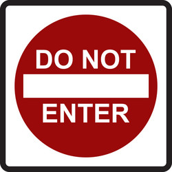 Do not enter vector