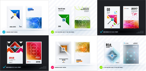 abstract design business brochure vector image