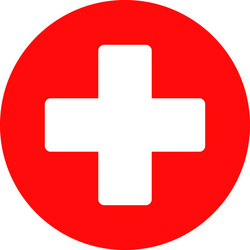 medical cross icon vector image