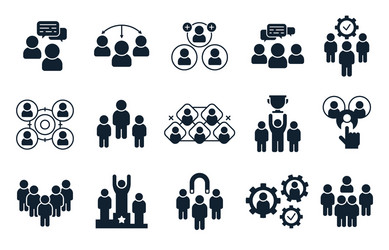 corporate people icon group persons office vector image