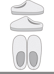 shoes fashion flat technical drawing template vector image