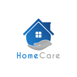 house care hand logo design template vector image