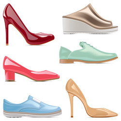 fashion shoes vector image