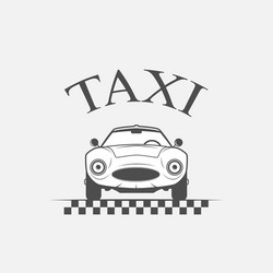 taxi logo vector image