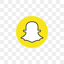 snapchat social media icon design template vector image