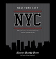 new york city vector image