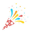 birthday exploding party with stars vector image