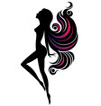 shape of beautiful woman icon cosmetic and spa vector image