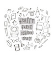 happy first school day vector image