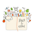 back to school vector image