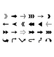 collection different arrow signs vector image