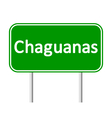 chaguanas road sign vector image