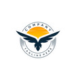 eagle logo design simple icon vector image