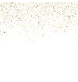 golden glitter shine texture on a white background vector image