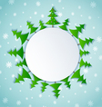 christmas forest vector image