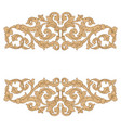 retro baroque decorations element vector image