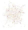 colorful glitter shine texture on a white vector image