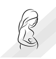 pregnancy woman graphic design vector image