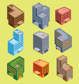 isometric building vector image