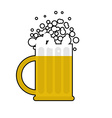 mug beer on white background large cup vector image