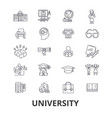 university science students education vector image