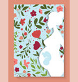 pregnant woman cover floral design vector image