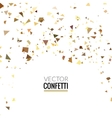 gold glitter shine texture on a white background vector image