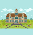 university or college building vector image