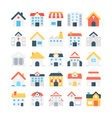 building colored icons 1 vector image