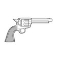 icon retro gun vector image