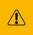 exclamation mark attention web message danger vector image