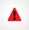 exclamation mark attention web message danger vector image