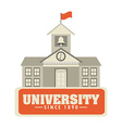 university concept vector image