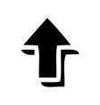 flat symbol pointing arrow vector image