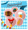 card with oktoberfest vector image