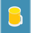 mug of beer isometric alcohol vector image