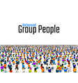 a crowd people on white background business vector image