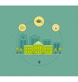 school and university building icon vector image