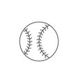 baseball ball icon isolated on white background vector image