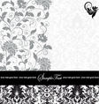 gray damask card vector image