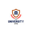 university emblem logo vector image