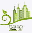 ecology digital design vector image